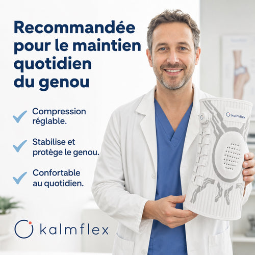 Recommandée pour le maintien quotidien du genou